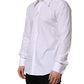 White MARTINI Long Sleeves Men Dress Shirt