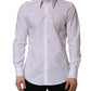 White MARTINI Long Sleeves Men Dress Shirt