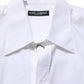 White Cotton Sleeveless Formal Dress Shirt