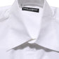 White Cotton Sleeveless Formal Dress Shirt