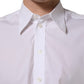 White Cotton Sleeveless Formal Dress Shirt