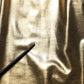Gold Metallic Polyester Skinny Trousers Pants