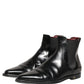 Black Chelsea Slip On Men Ankle Boots Shoes