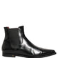 Black Chelsea Slip On Men Ankle Boots Shoes