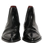 Black Chelsea Slip On Men Ankle Boots Shoes