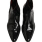 Black Chelsea Slip On Men Ankle Boots Shoes