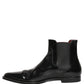 Black Chelsea Slip On Men Ankle Boots Shoes
