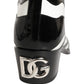 Black White Zebra Knee High Men Boots Shoes