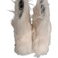 White Faux Fur Mid Calf Men Boots Shoes