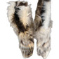 Multicolor Knee High Faux Fur Boots Shoes