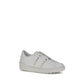 White Calf Leather Bos Taurus Sneakers