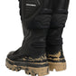 Black Leather Biker Mid Calf Men Boots Shoes