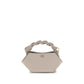 Gray Recycled Leather Handbag