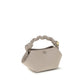 Gray Recycled Leather Handbag