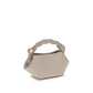 Gray Recycled Leather Handbag