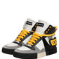 Multicolor Leather High Top Sneakers Shoes