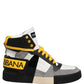 Multicolor Leather High Top Sneakers Shoes