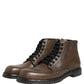 Brown Perugino Leather Men Ankle Boots Shoes
