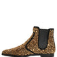 Gold Embellished Chelsea Ankle Boots Shoes