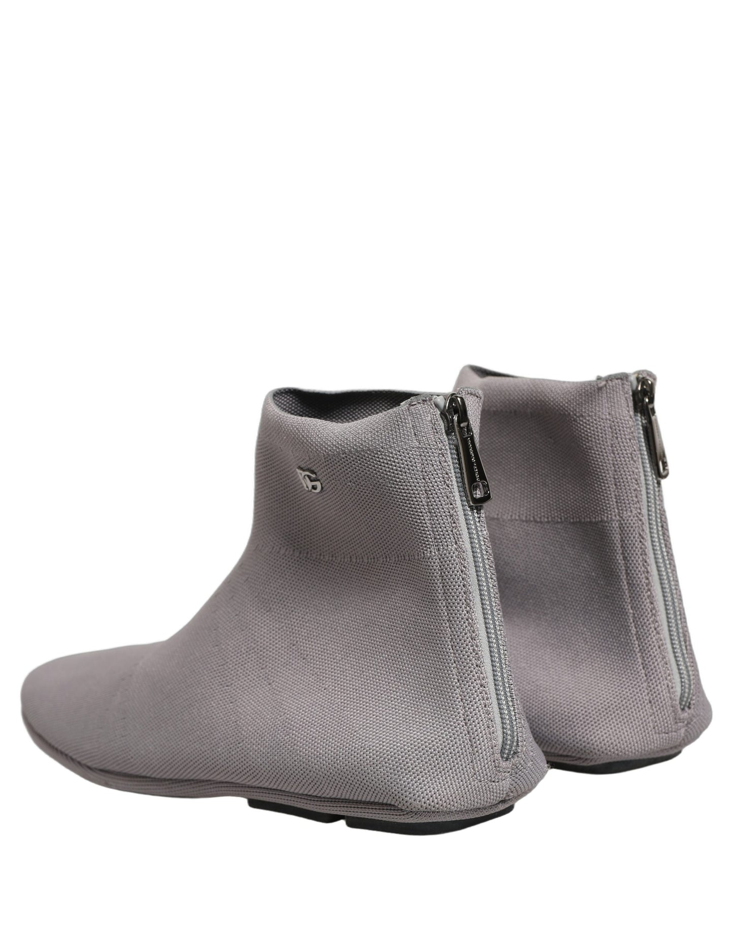 Gray Stretch Mesh Men Ankle Boots Shoes