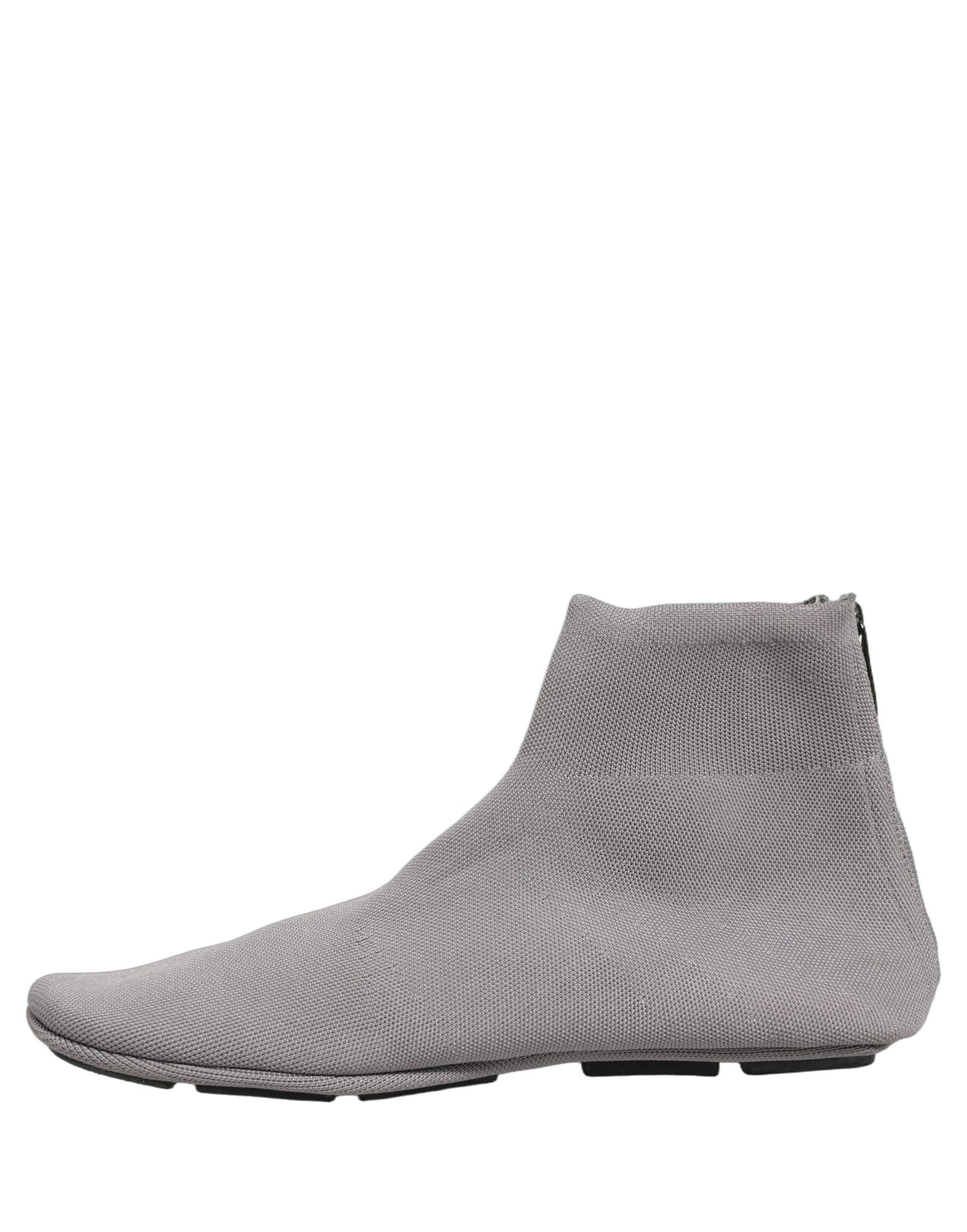Gray Stretch Mesh Men Ankle Boots Shoes