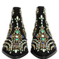Black Embellished Chelsea Ankle Boots Shoes