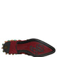 Red Embellished Chelsea Ankle Boots Shoes