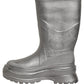 Metallic Silver Pull On Rain Boots Men Shoes