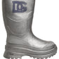 Metallic Silver Pull On Rain Boots Men Shoes