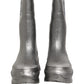 Metallic Silver Pull On Rain Boots Men Shoes