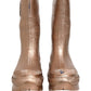 Rose Gold PVC Pull On Rain Boots Men Shoes