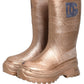 Rose Gold PVC Pull On Rain Boots Men Shoes