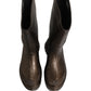 Bronze PVC Pull On Rain Boots Men Shoes