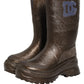 Bronze PVC Pull On Rain Boots Men Shoes