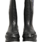 Black PVC Pull On Rain Boots Men Shoes