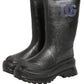 Black PVC Pull On Rain Boots Men Shoes