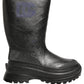 Black PVC Pull On Rain Boots Men Shoes