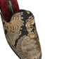 Black Floral Jacquard Flats Sandals Men Shoes