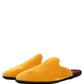 Yellow Suede Slides Flat Slipper Men Shoes