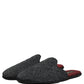 Black Floral Brocade Slides Slippers Shoes