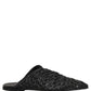 Black Mules Slides Slippers Men Flats Shoes