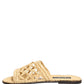 Beige Straw Raffia Slides Sandals Flats Shoes