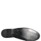 Black Suede Slides Flat Slipper Men Shoes
