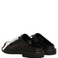 Brown Leather Slip On Flat Sandals Men Shoes