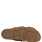 Brown Calf Leather Slides Sandals Shoes