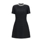 Black Cotton Casual Dress