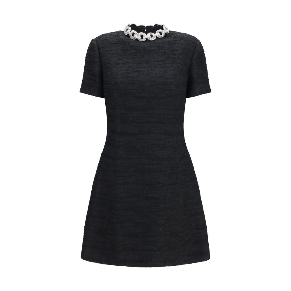 Black Cotton Casual Dress