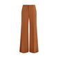 Orange Cotton Flared Pants