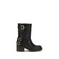 Black Calf Leather Bos Taurus Ankle Boots