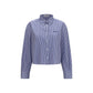 Blue Cotton Dress Shirt